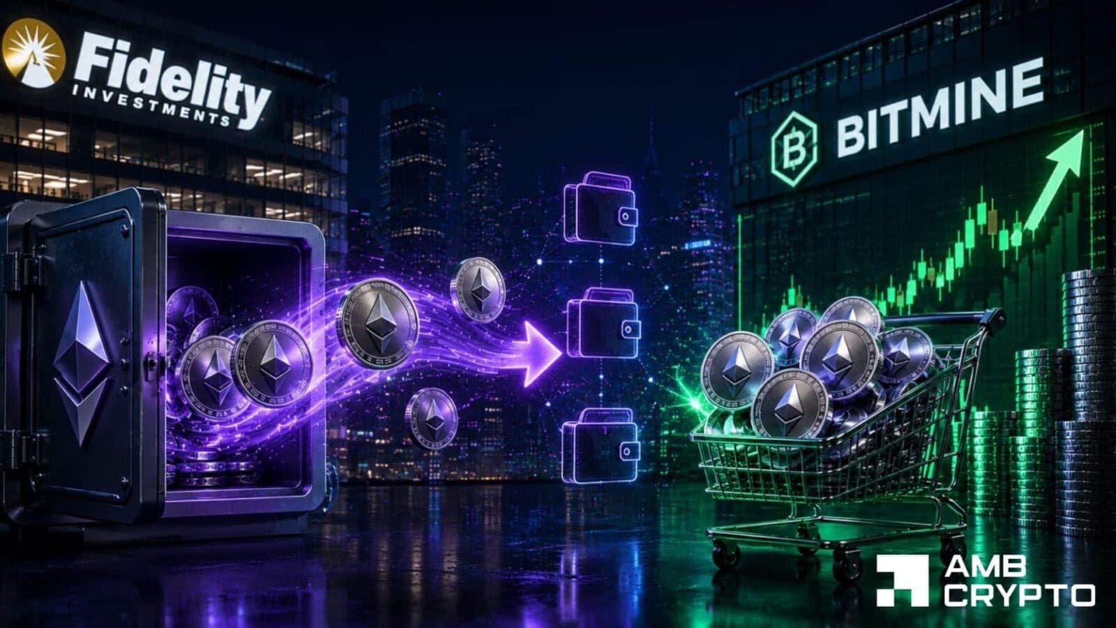 Fidelity Shifts Nearly $500 Million in ETH Amid Ethereum's Sliding Prices