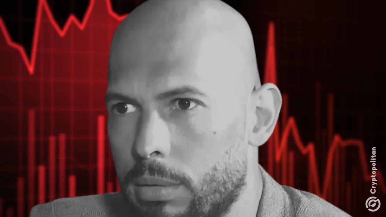 Andrew Tate’s DADDY Memecoin Collapses Nearly 97% as Legal Troubles Mount