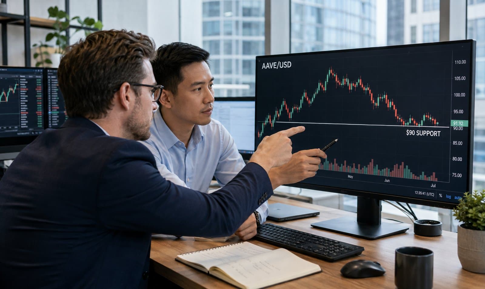 Aave holds $90 as deposits surge, but traders are pulling back