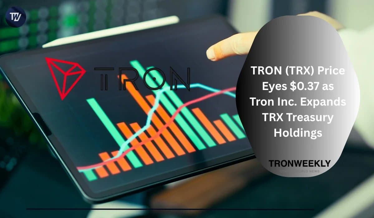 Tron Inc. Grows TRX Holdings as Token Hovers Near Key Support Level