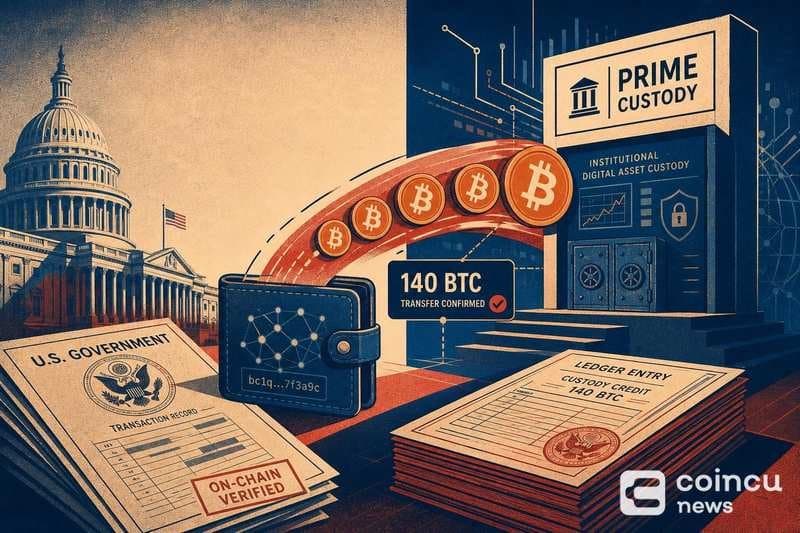 What the 140 BTC Transfer by US Government-Linked Wallet Indicates for the Market