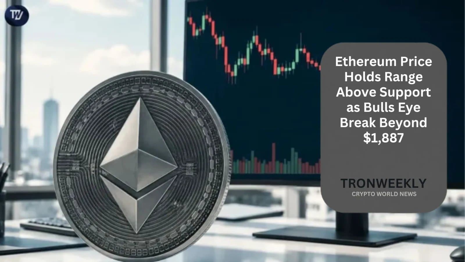 Ethereum Edges Up as Buyers Defend Support Ahead of $1,887 Resistance