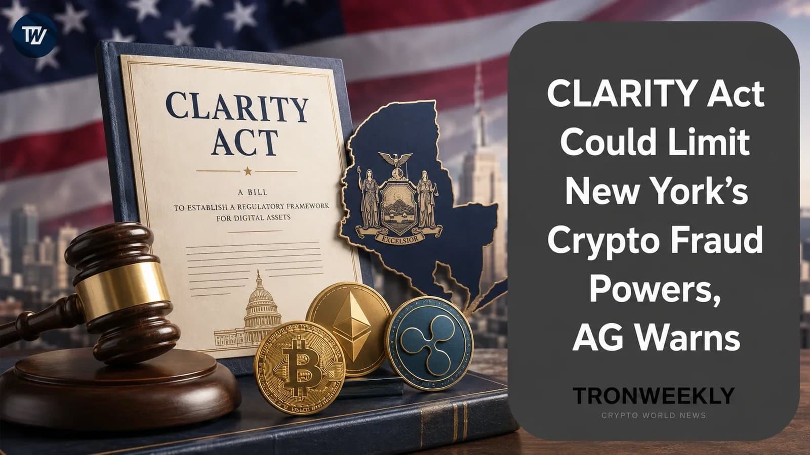 New York AG Warns CLARITY Act Could Weaken State Efforts Against Crypto Fraud