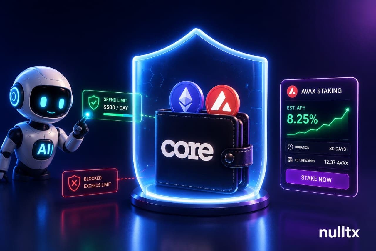 Core Wallet Empowers Users to Safely Deploy AI Agents With Spending Limits and Automated Staking