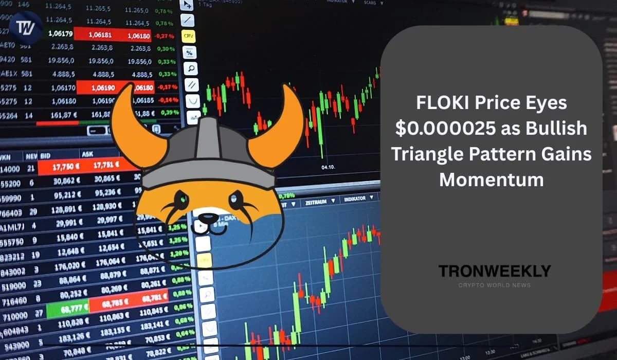FLOKI Eyes $0.000025 Amid Rising Bullish Signals and Tight Price Pattern