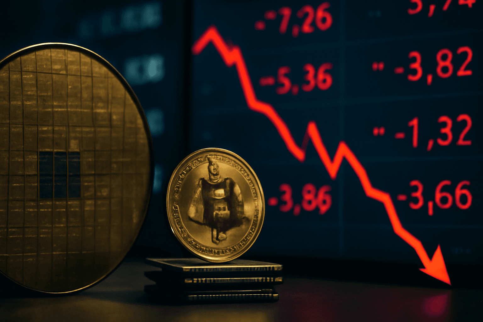 South Korean Chip Stocks Slump, Dragging KOSPI and Bitcoin Down