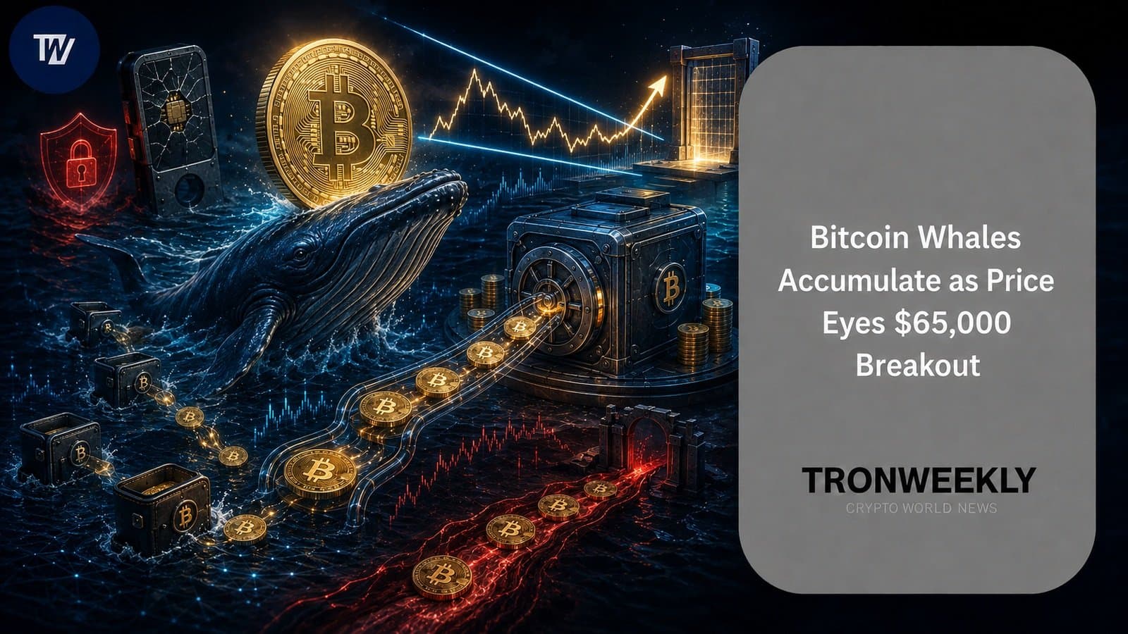 Big Bitcoin wallets quietly buy while retail panic-sells over wallet hack