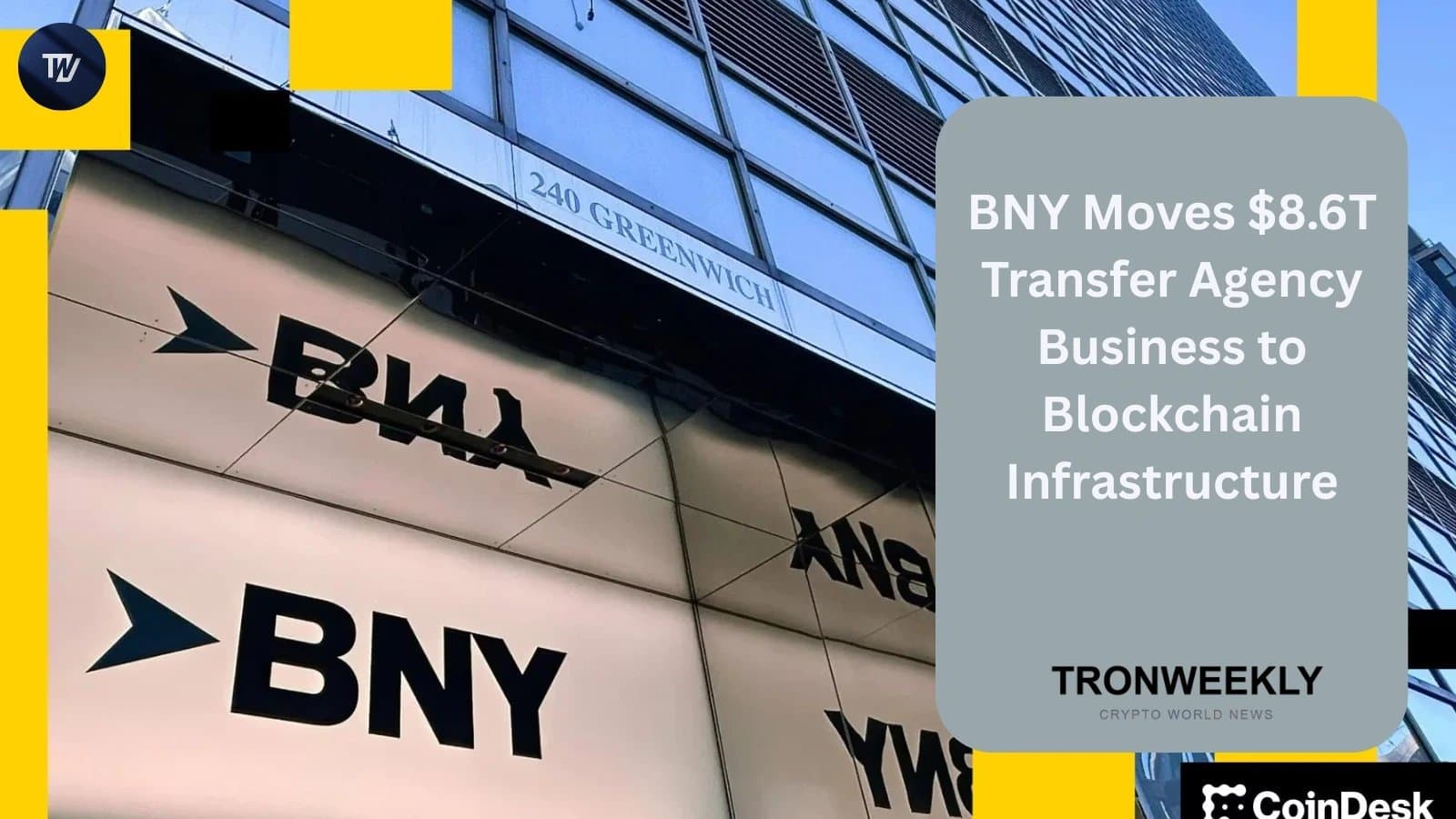 BNY Mellon Launches Blockchain Platform for $8.6 Trillion Transfer Agency Business