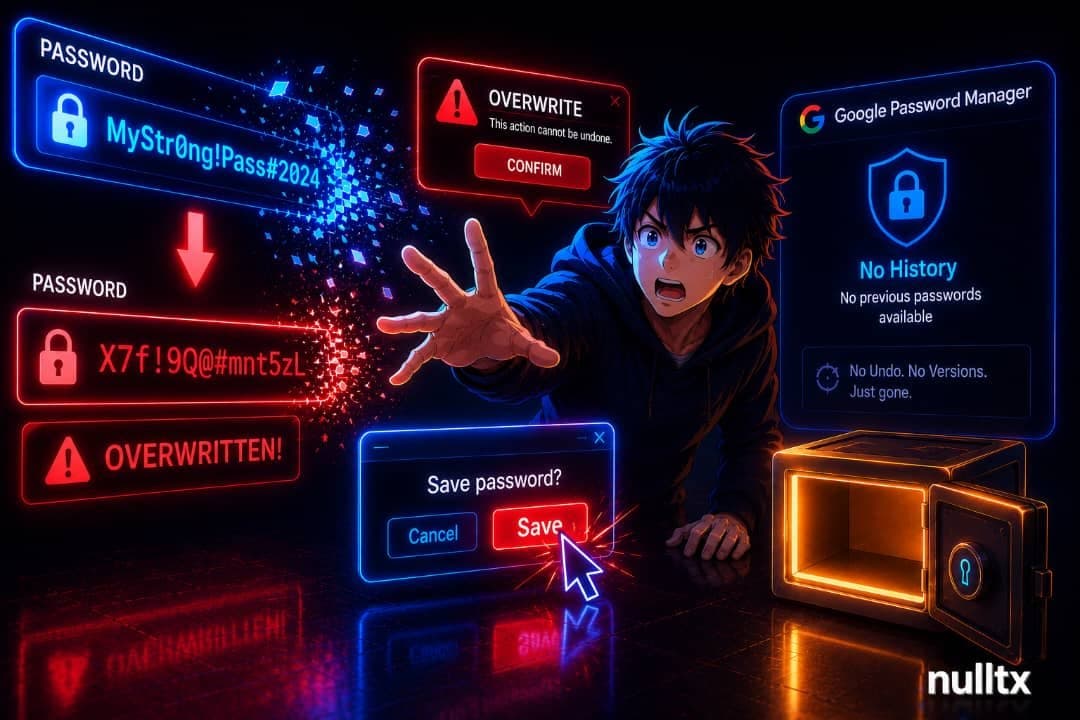 Google Password Manager Has No Version History, and That Silence Can Cost You