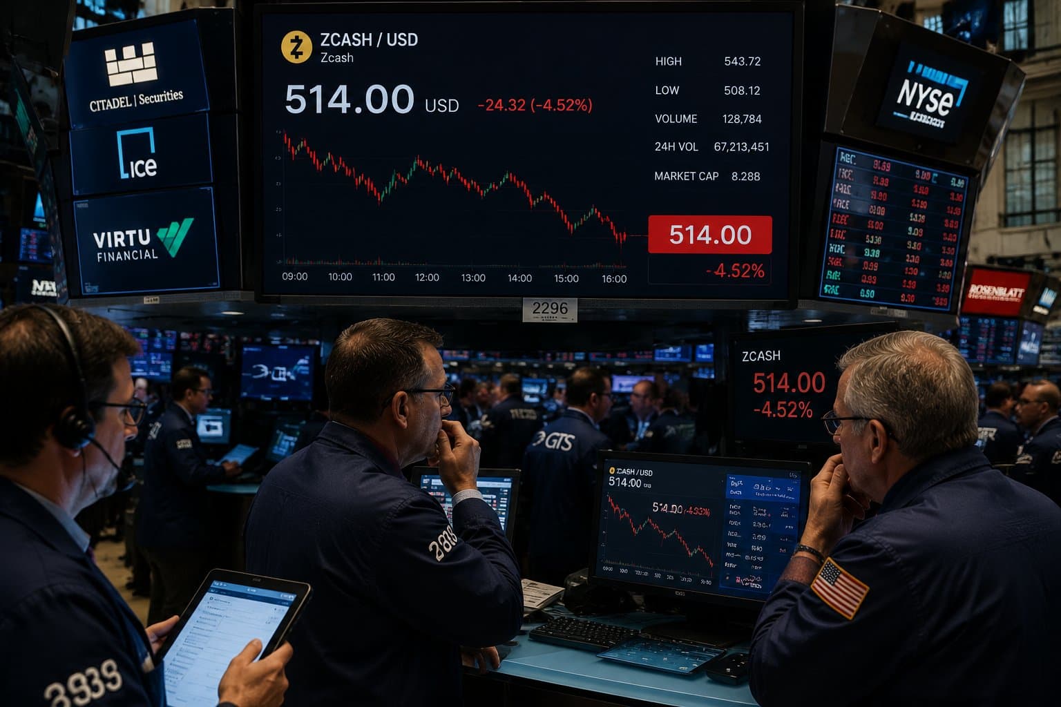 Zcash slides toward $489 support as short-term momentum fades