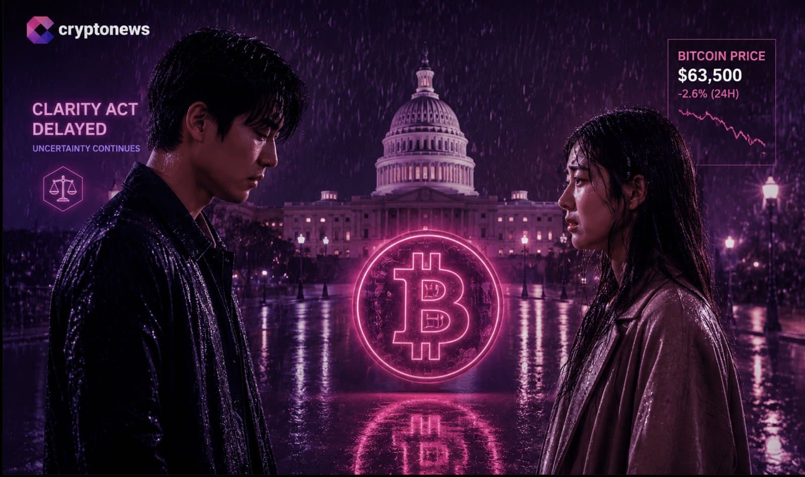 Crypto Legislation Stalls as Bitcoin Faces Pressure from Asian Selloff