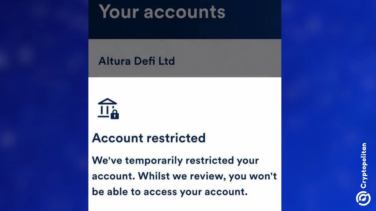 Altura’s Final Stablecoin Payouts Held Up by Bank Account Freeze