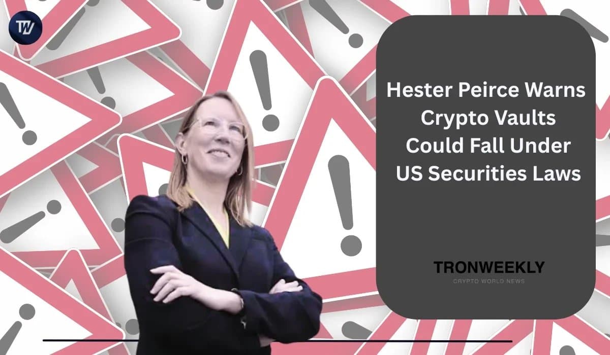 SEC Commissioner Peirce Puts Crypto Vaults and Onchain Lending in the Regulatory Crosshairs