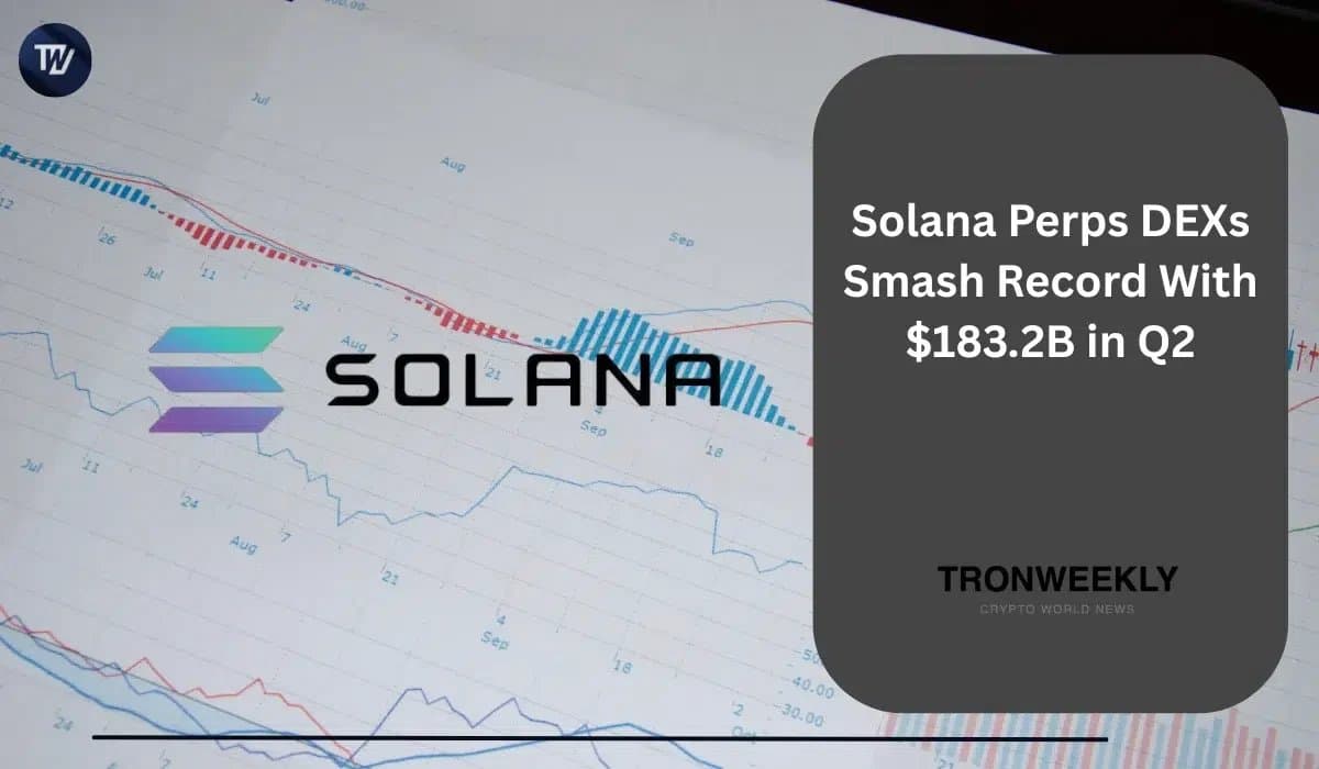 Solana’s Perpetual DEXs Hit $183 Billion in Q2, Setting New Volume Record