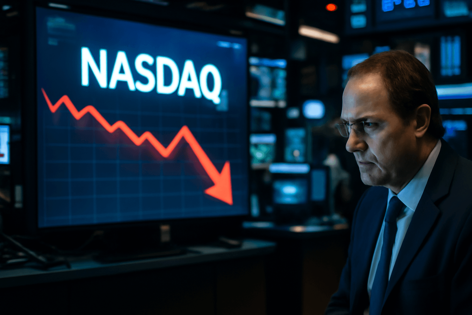 Nasdaq Dips Again as Tech Stocks Face Pressure from AI Spending Doubts and Trade Issues