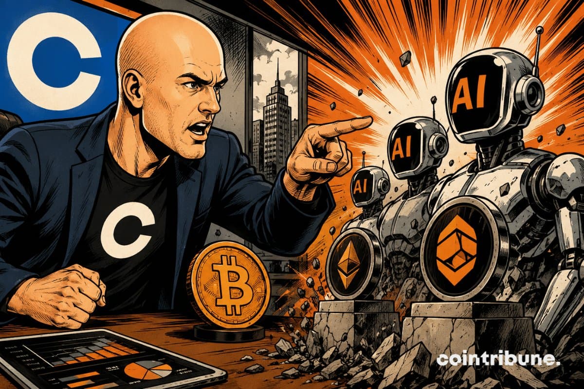 Coinbase CEO Challenges Crypto Projects Shifting Focus to AI