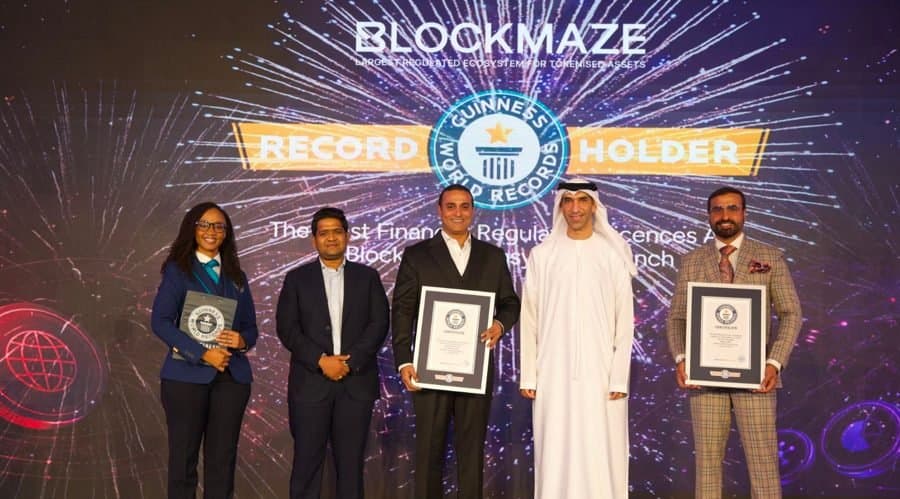 Blockmaze Enters Guinness World Records for Holding the Most Financial Licences at a Blockchain Launch