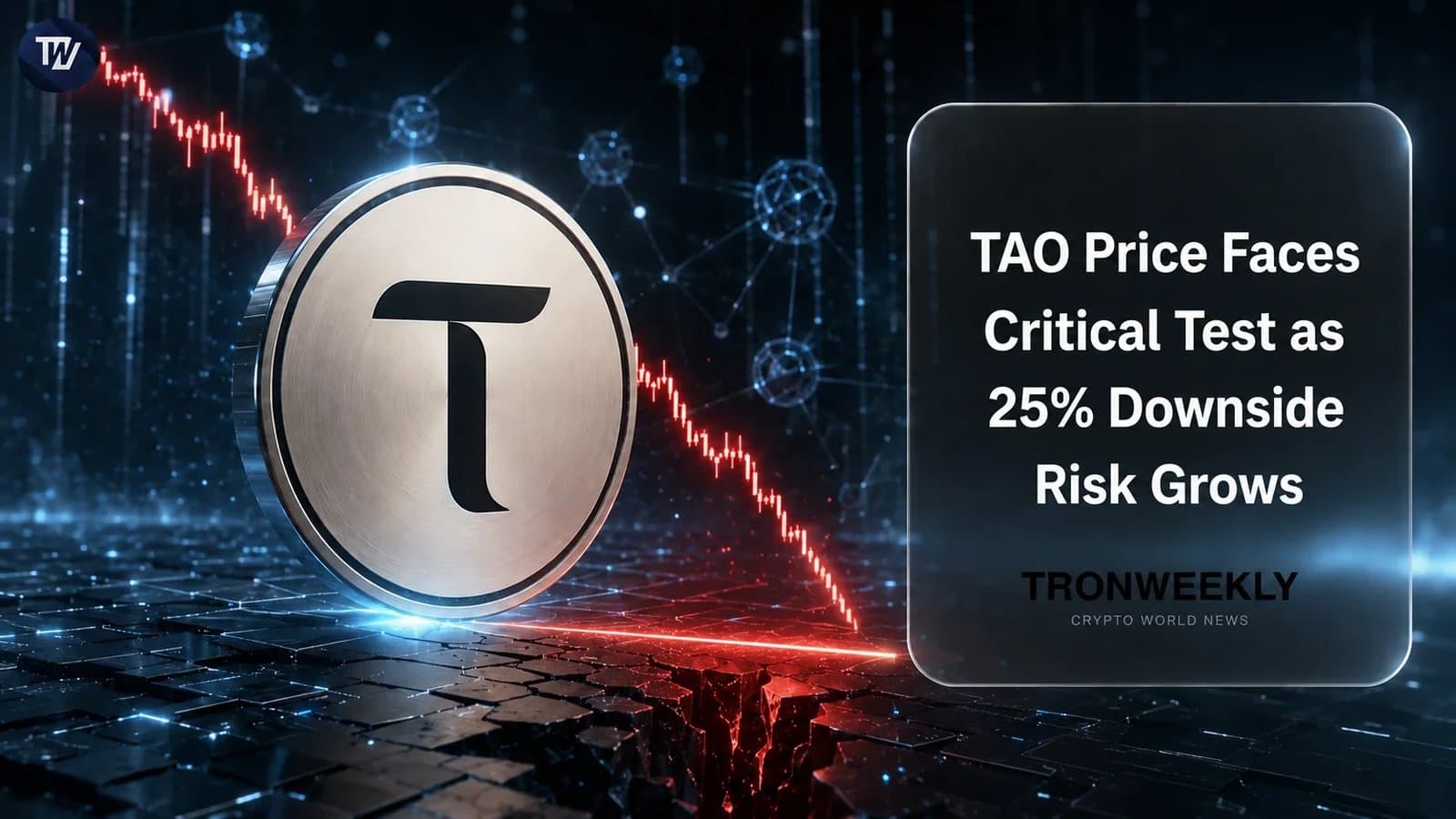 Bittensor’s TAO Faces Key $214 Barrier Amid Signs of 25% Decline