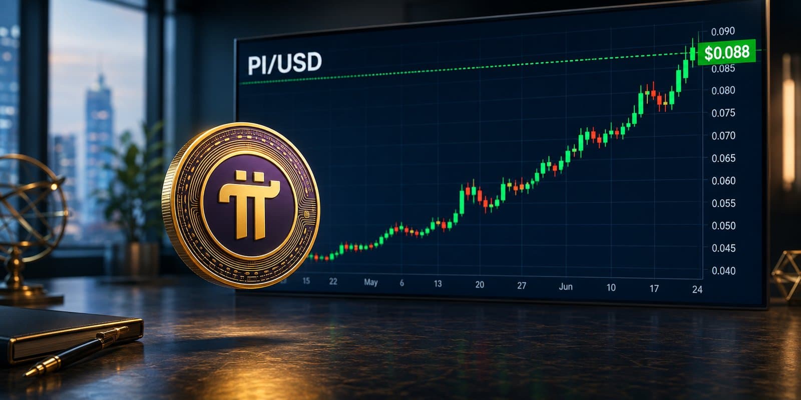 Pi Network breaks toward $0.09 as RoboPay partnership opens new payment channel