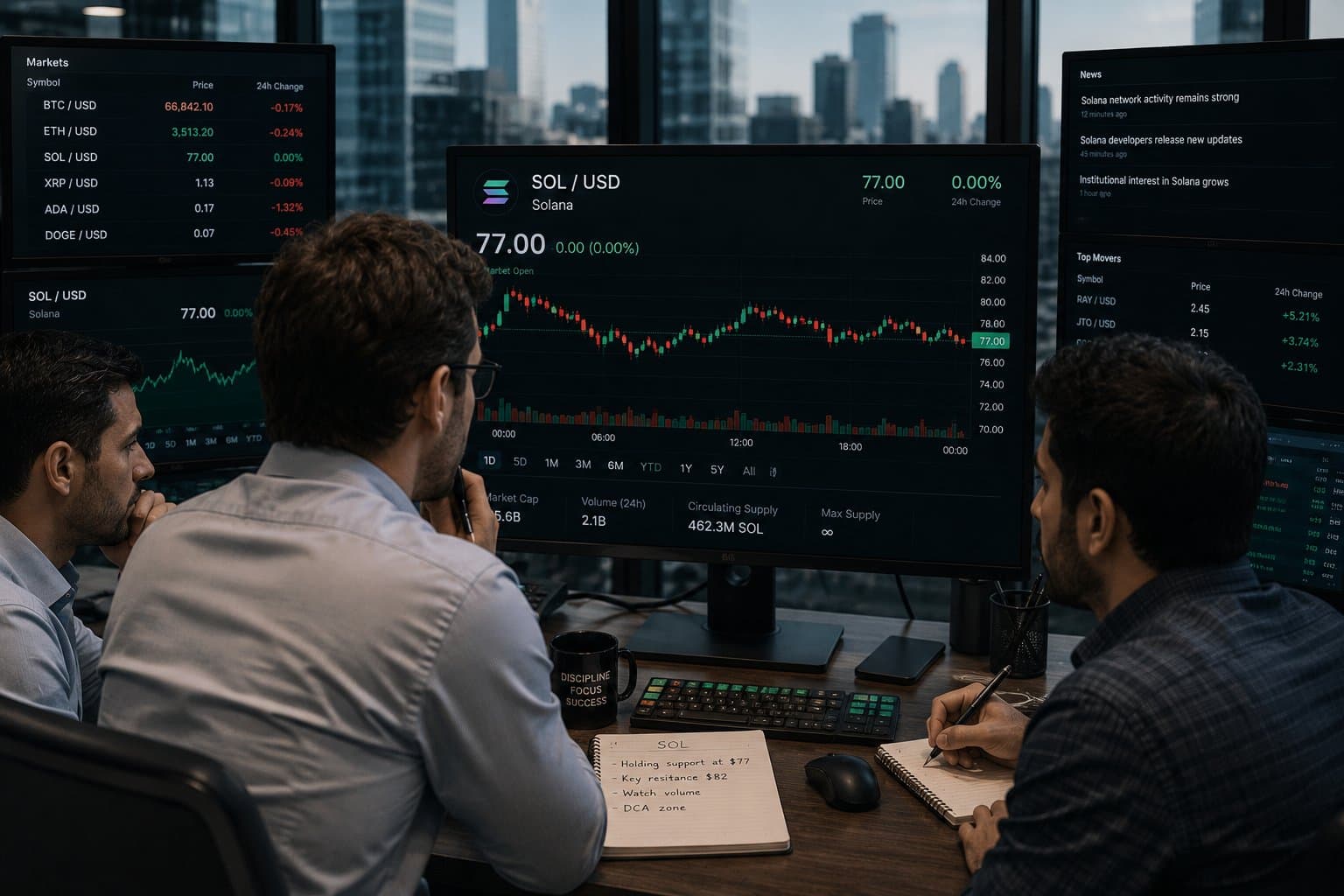 Solana Holds Ground Near $78 as ETF Inflows Hit a Multi-Week High