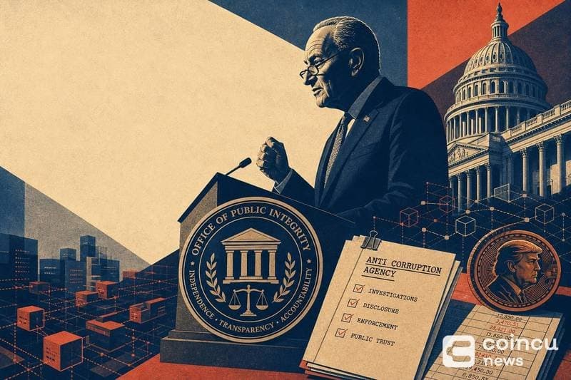 Schumer Pushes for New Federal Watchdog Amid Trump’s Crypto Deals