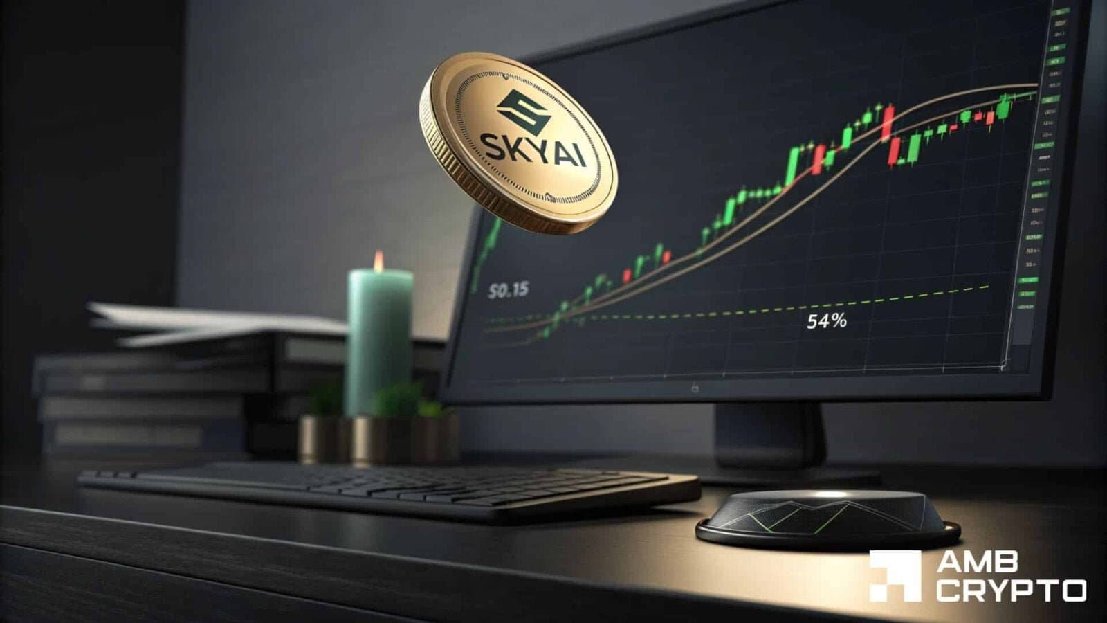 SKYAI surges past 43% as use traders pile in, but two critical levels stand between here and 15 cents