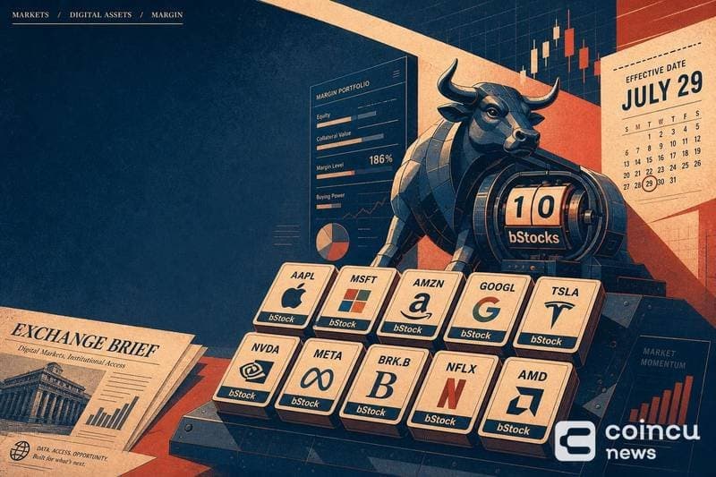 Binance Expands Margin Trading to Include 10 New Tokenized Stocks
