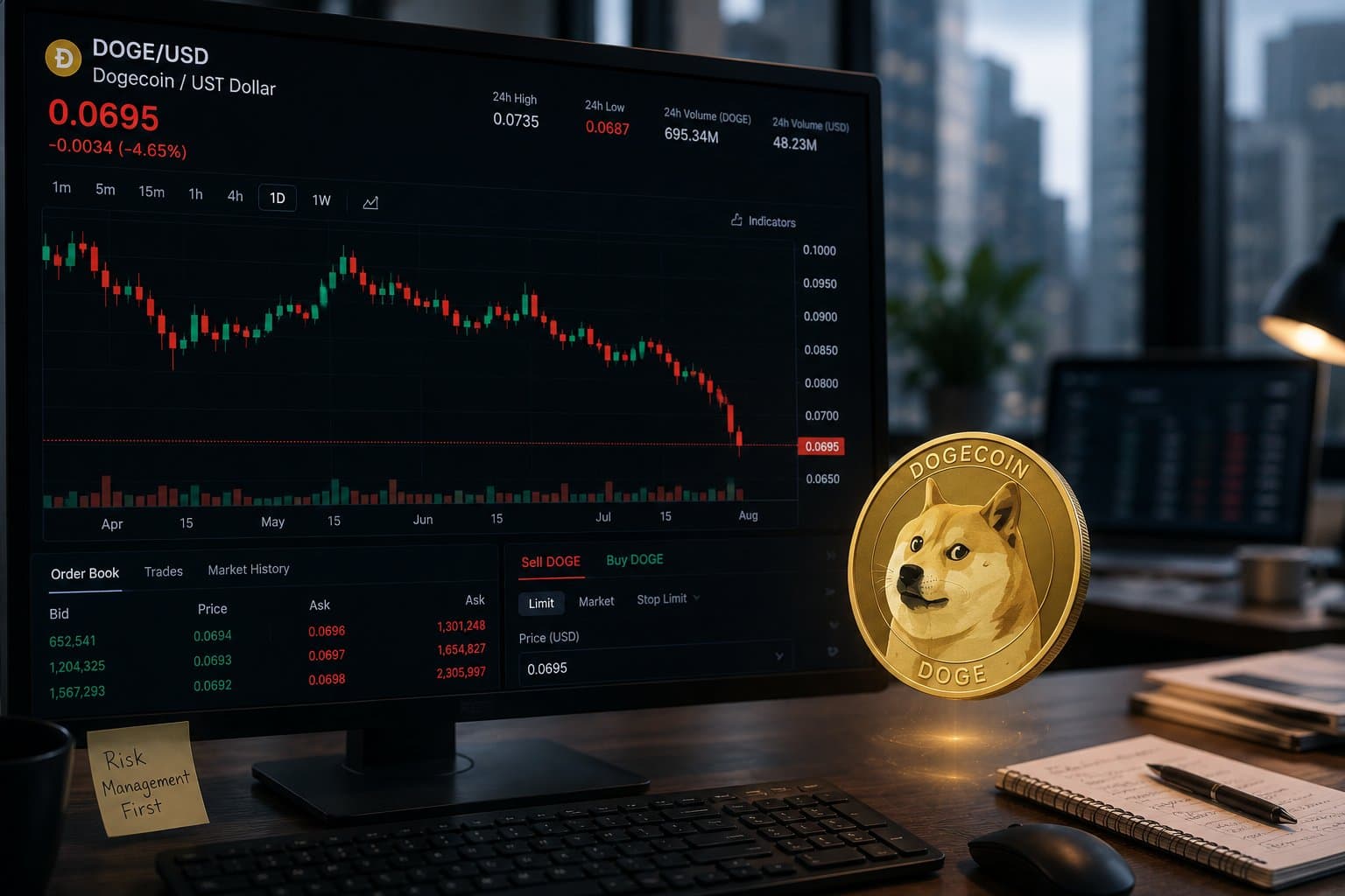 Dogecoin Falls Below $0.07 Amid Growing Market Concerns
