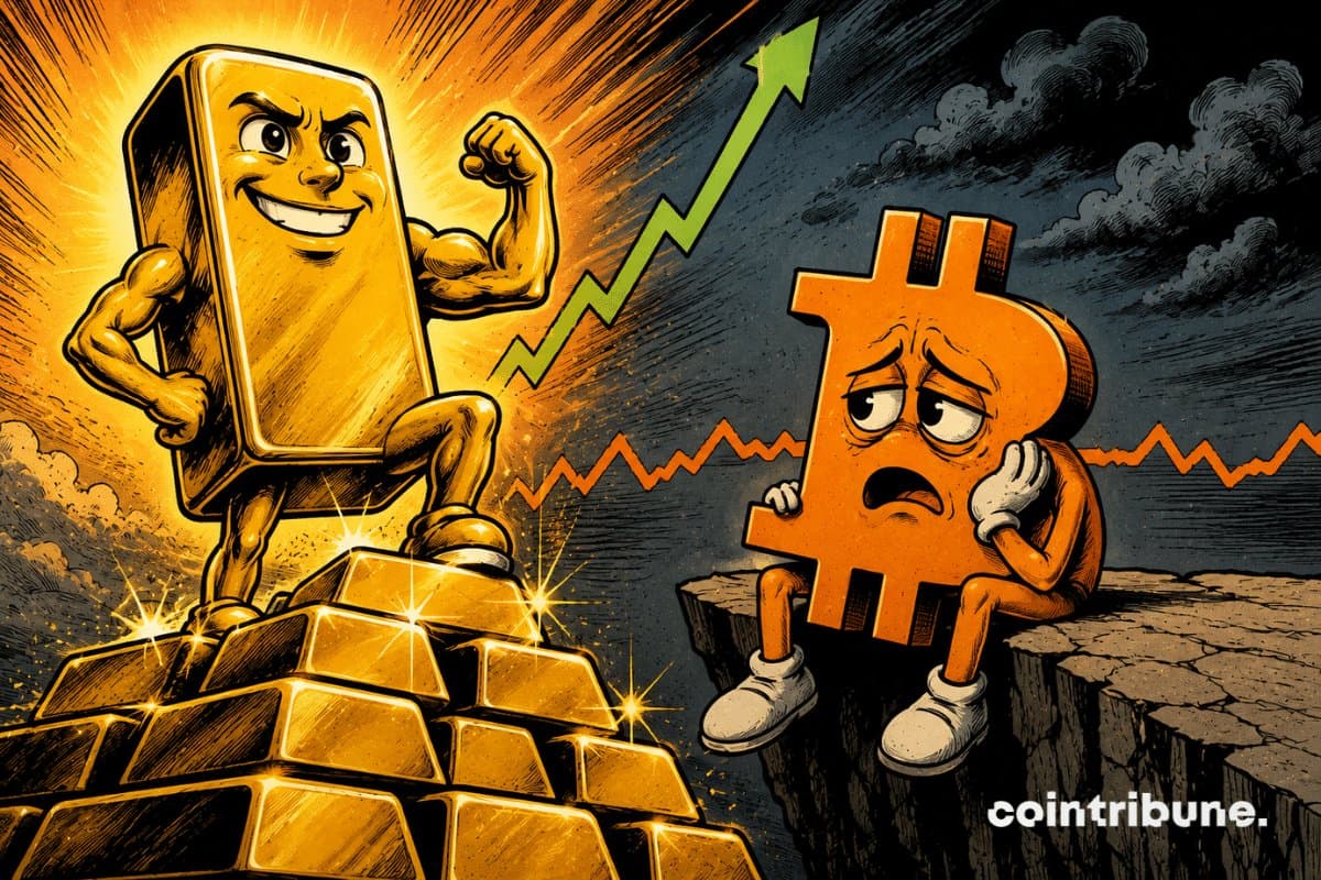 Gold Surges to Six-Week Peak as Bitcoin Treads Water Near 64K
