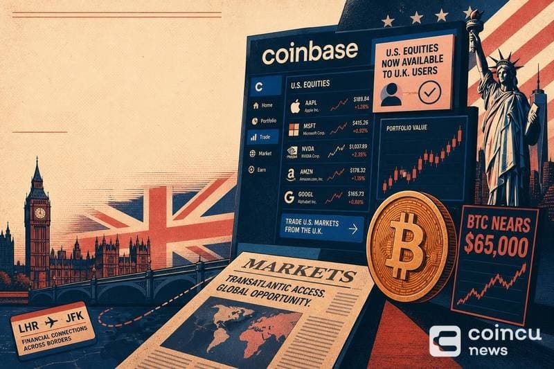 Coinbase lets UK investors buy US stocks alongside crypto on single platform