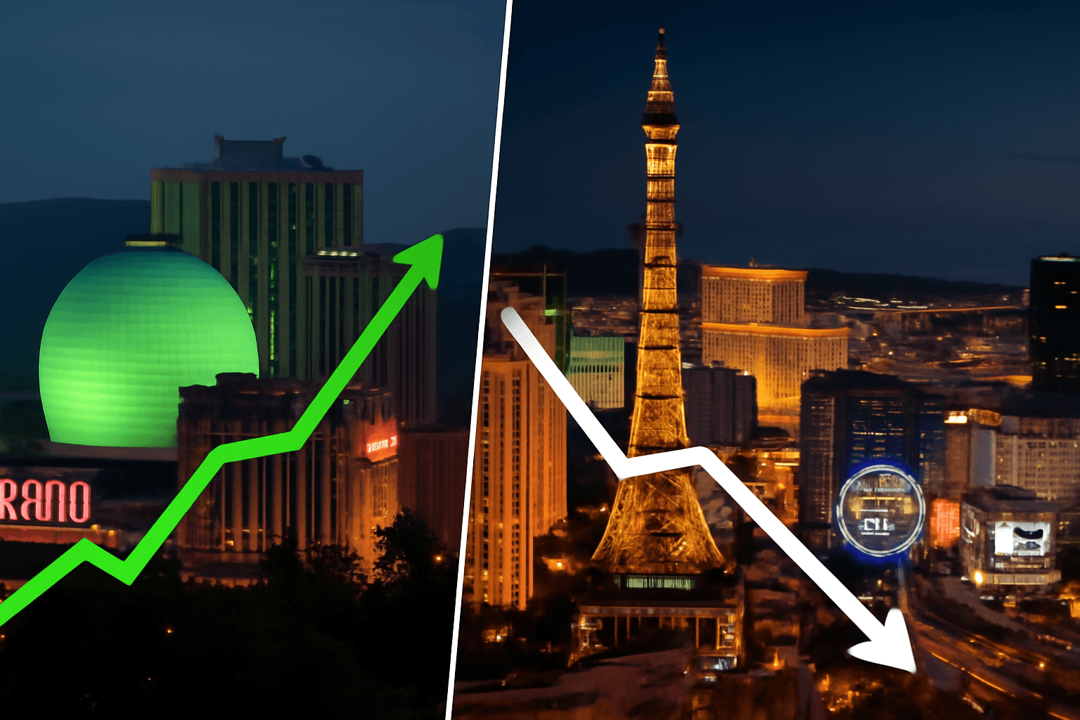 Reno Casinos See Sharp Revenue Increase While Vegas Strip Faces Decline in June