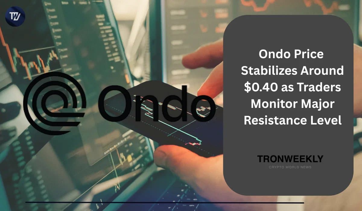 Ondo Holds Near 40 Cents as Traders Weigh Next Move Amid Steady Activity