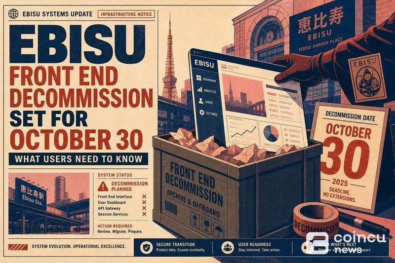 Ebisu Stablecoin Front-End Will Shut Down October 30, Users Face Access Changes