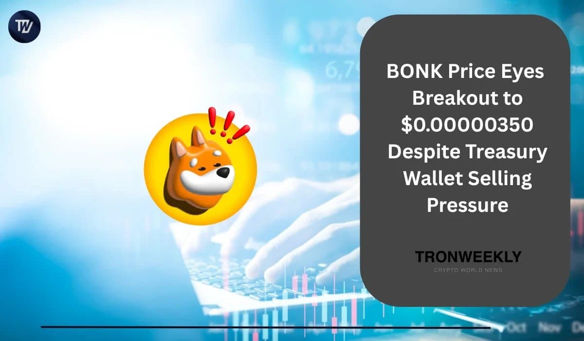 What BONK’s $800 Billion Treasury Sale Means for Its Breakout Potential